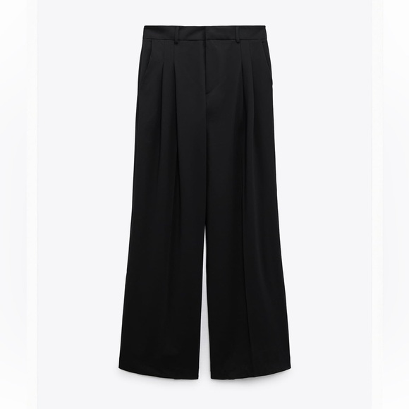 Zara Pants & Jumpsuits Zara Wide Leg Pants Black Poshmark